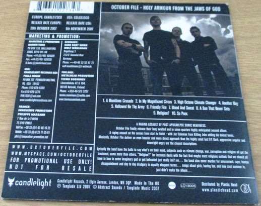 OCTOBER FILE Holy Armour  [cardsleeve box]