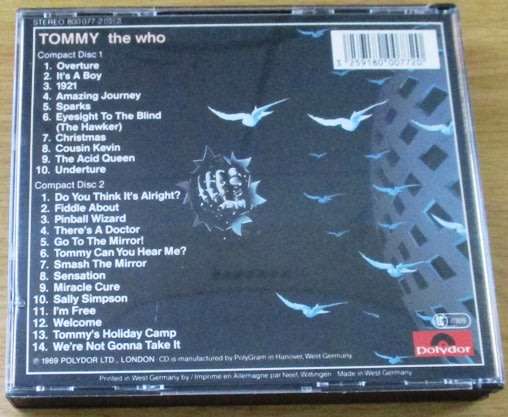 THE WHO Tommy IMPORT FATBOX CD [Shelf G Box 8]