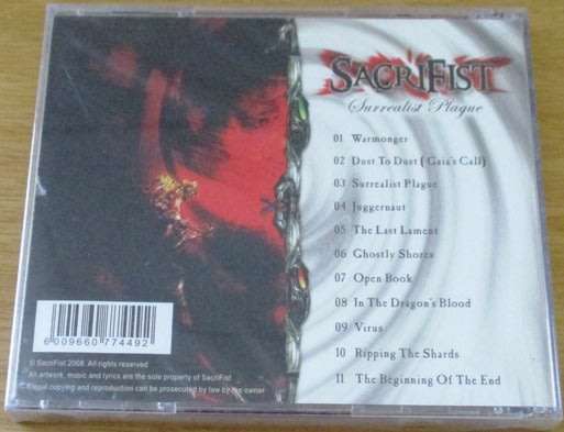 SACRIFIST Surrealist Plague South African Metal 2008 Killer Album! SEALED