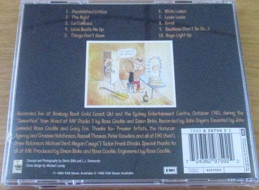 AUSTRALIAN CRAWL Phalanx CD [Shelf G Box 8]