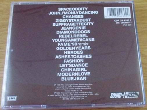 DAVID BOWIE Changesbowie CD  [Shelf G Box 6]