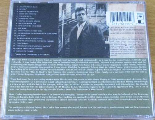 JOHNNY CASH At Folsom Prison [Shelf G Box 5]