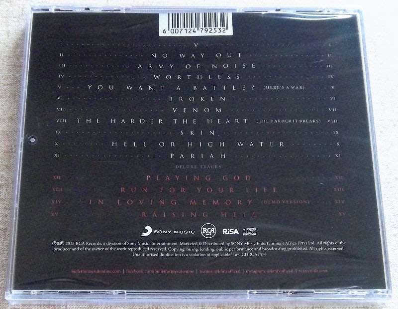 BULLET FOR MY VALENTINE Venom Deluxe Edition CD