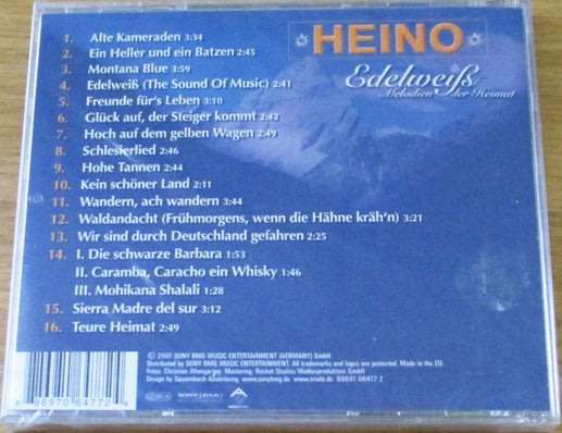 HEINO Edelweiss CD