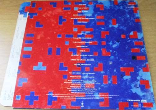 PAUL McCARTNEY Tug of War VINYL RECORD