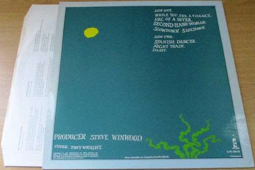 STEVE WINWOOD Arc of a Diver  RECORD