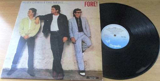 HUEY LEWIS AND THE NEWS Fore! VINYL RECORD
