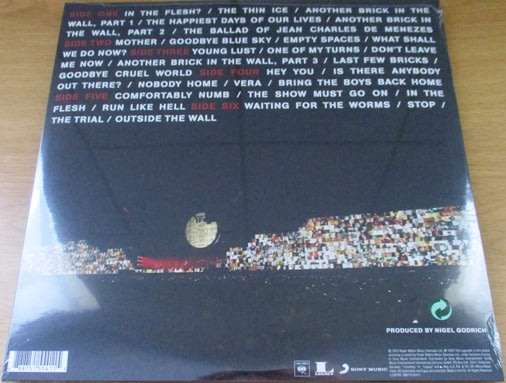 ROGER WATERS The Wall 3xLP 180g 2015 VINYL LP Record
