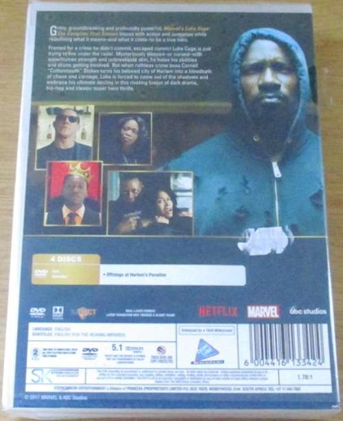 LUKE CAGE from MARVEL The Complete First Season DVD