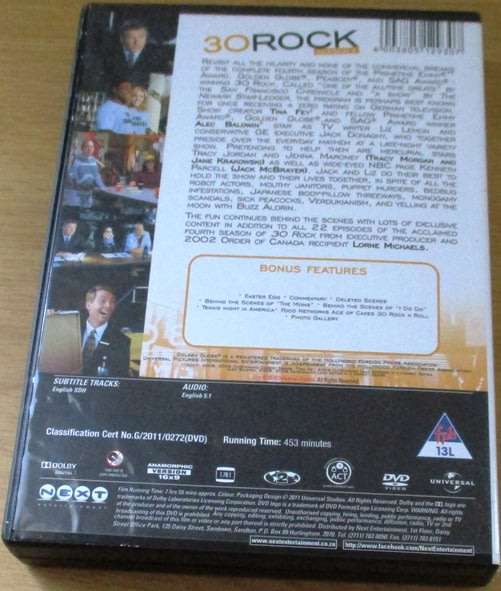 30 ROCK Season 4 DVD Tina Fey Alec Baldwin