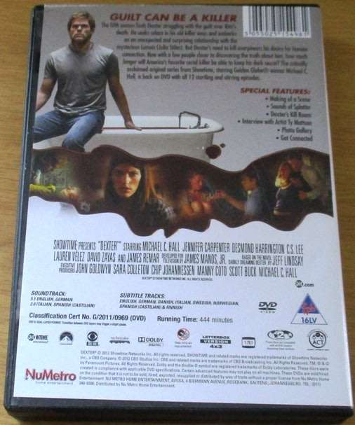 DEXTER The Complete Fifth Season 5