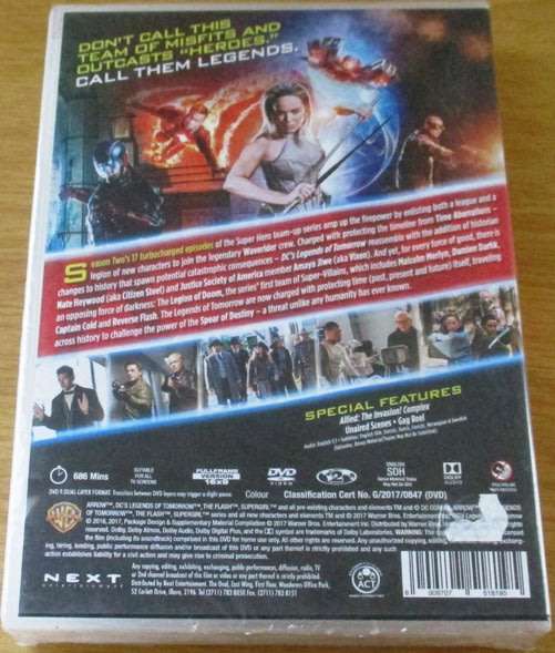 LEGENDS OF TOMORROW from DC The Complete Second Season DVD