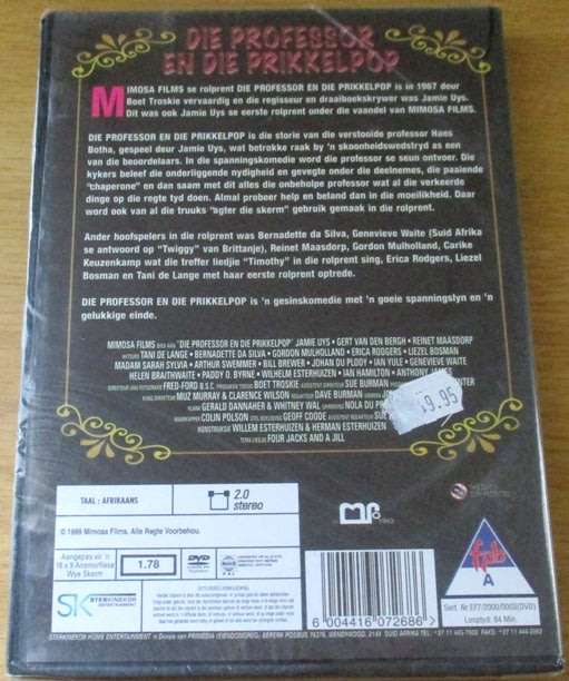 JAMIE UYS Bied Aan Die Professor en die Prikkelpop South African Film