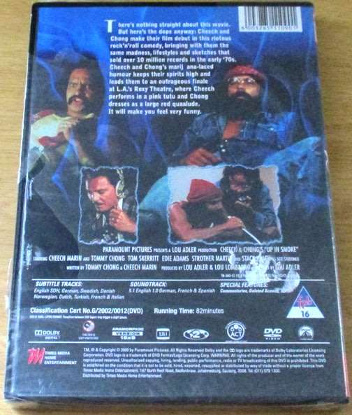 CHEECH + CHONG`S UP IN SMOKE DVD