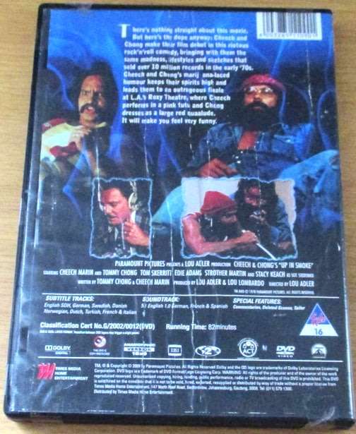 CHEECH + CHONG`S UP IN SMOKE DVD