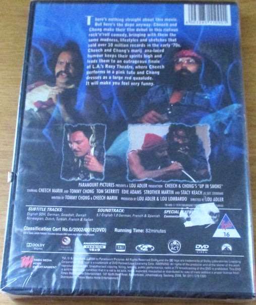 CHEECH + CHONG`S UP IN SMOKE DVD