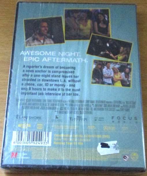 WALK OF SHAME Elizabeth Banks James Marsden DVD