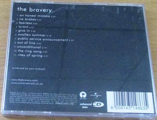 THE BRAVERY The Bravery [Shelf G Box 3]