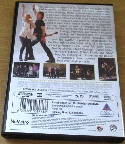 ROLLING STONES SCORSESE Shine A Light DVD