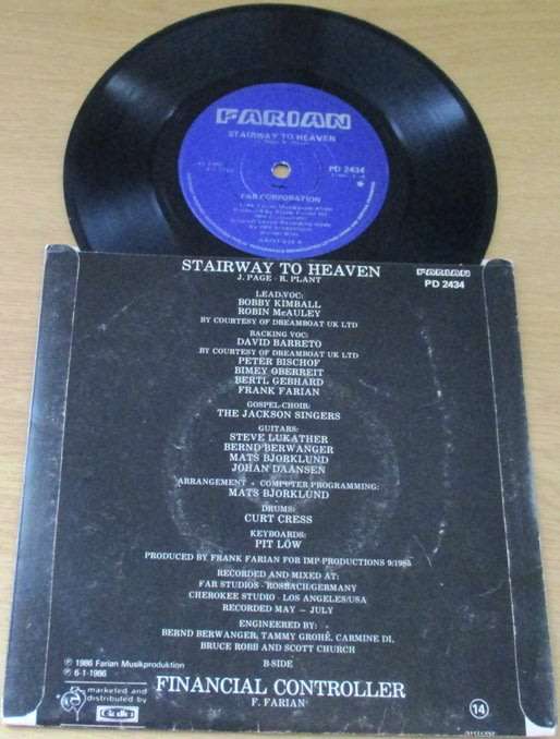 FAR CORPORATION Stairway to Heaven 7` single VINYL record