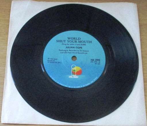 JULIAN COPE World Shut Your Mouth 7` single VINYL record