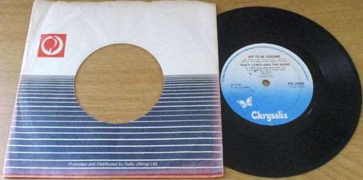 HUEY LEWIS AND THE NEWS Hip to Be Square 7` single VINYL record