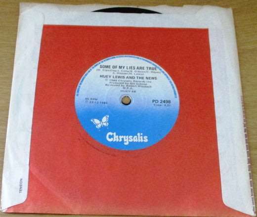 HUEY LEWIS AND THE NEWS Hip to Be Square 7` single VINYL record
