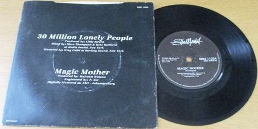 ELLA MENTAL 30 Million Lonely People / Magic Mother 7` single VINYL record