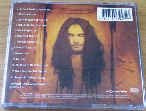 STEVE VAI Sex + Religion  [Shelf G Box 4]