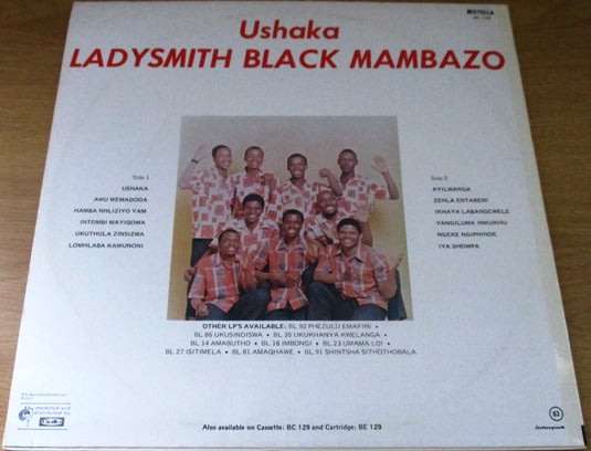 LADYSMITH BLACK MAMBAZO Ushaka Original 1977 South African Pressing VINYL RECORD