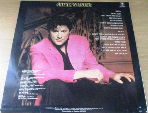 SHAKIN` STEVENS Shaky VINYL RECORD
