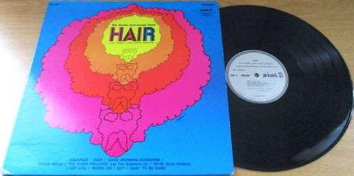 THE MUSIC OF HAIR Dave Wintour Geoff Love  VINYL RECORD