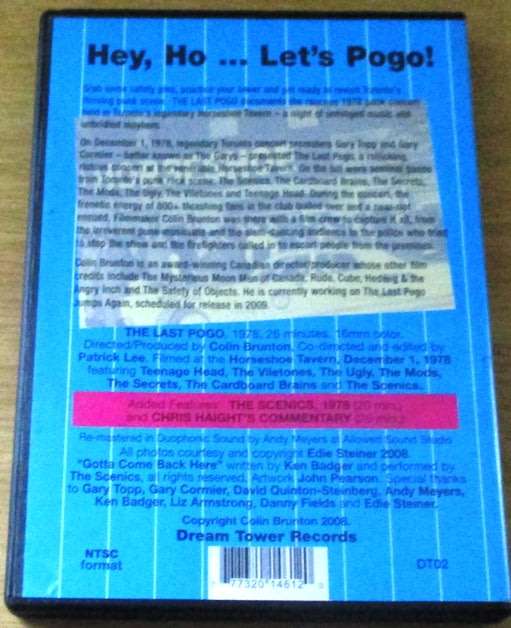 THE LOST POGO Toronto Punk Rock 1978 DVD
