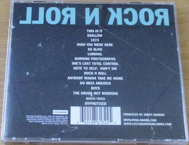 RYAN ADAMS Rock n Roll  [Shelf Z Box 10]