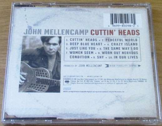 JOHN MELLENCAMP Cuttin` Heads  [Shelf Z Box 9]