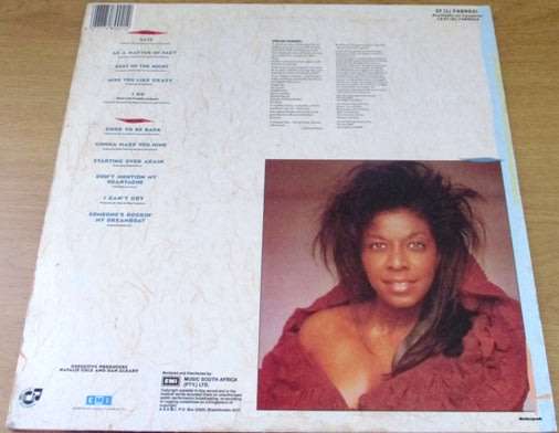 NATALIE COLE Good To Be Back VINYL RECORD