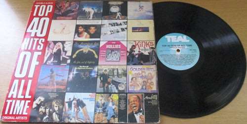 TOP 40 HITS OF ALL TIME 2xLP VINYL RECORD