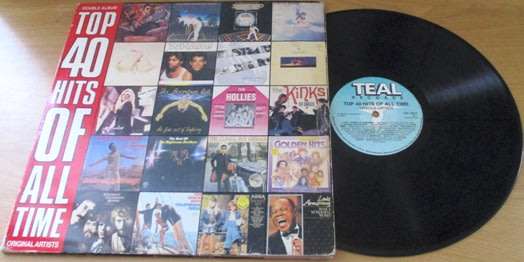 TOP 40 HITS OF ALL TIME 2xLP VINYL RECORD