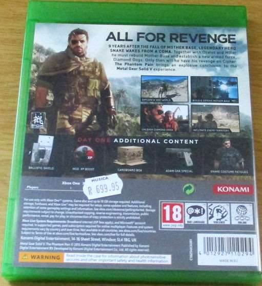 XBOX ONE: METAL GEAR SOLID V The Phantom Pain