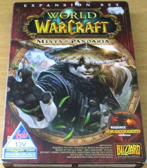 PC DVD GAME: WORLD OF WAR CRAFT EXPANSION SET Mists of Pandaria
