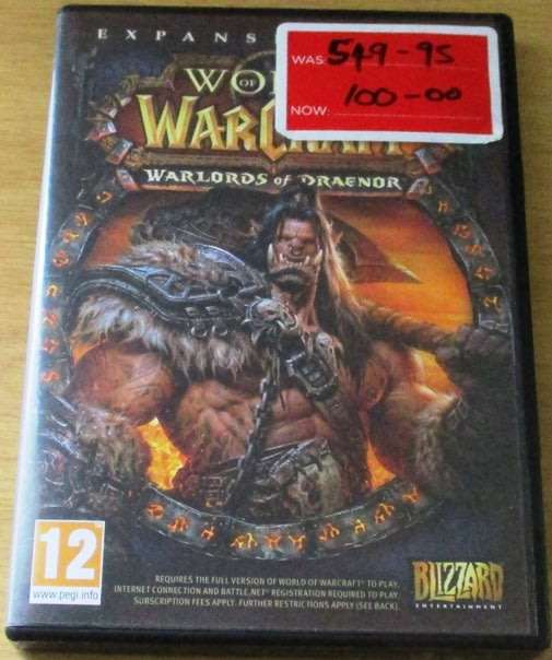 PC DVD GAME: WORLD OF WARCRAFT Warlords of Draenor