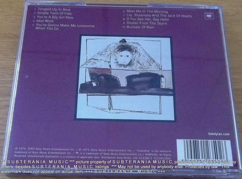 BOB DYLAN Blood on the Tracks CD    [Shelf G Box 5]