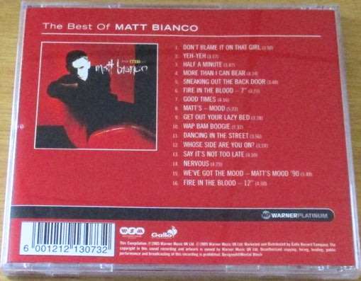 MATT BIANCO The Best of CD  [Shelf G Box 6]