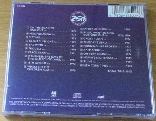 CAT STEVENS Classics  CD [Shelf Z Box 6]