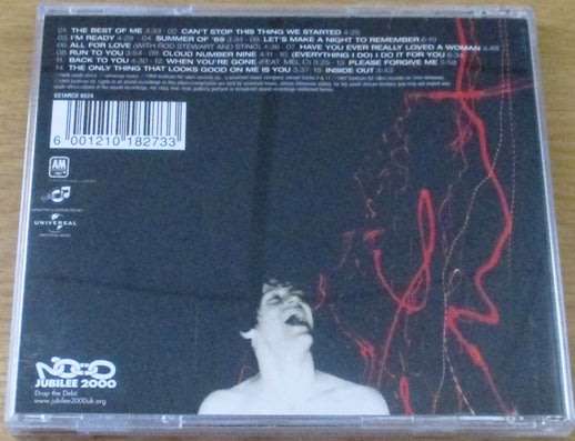 BRYAN ADAMS The Best of Me CD [Shelf Z Box 5]