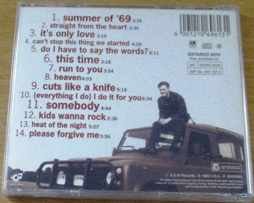 BRYAN ADAMS So Far so Good The Very Best Of CD [Shelf Z Box 3]