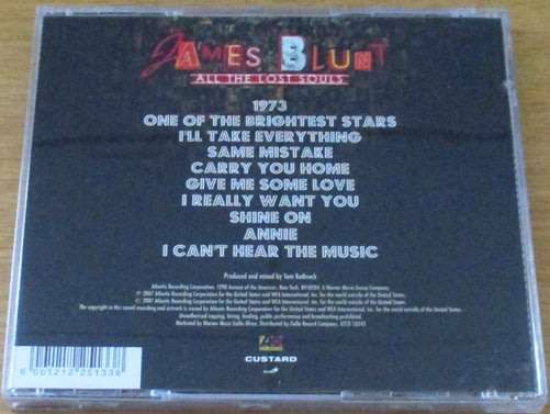 JAMES BLUNT All the Lost Souls CD [Shelf Z Box 3 + main stock room]