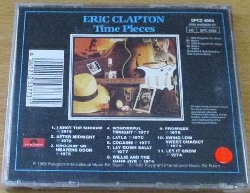 ERIC CLAPTON Time Pieces The Best Of CD [Shelf Z Box 4 + main stock room]