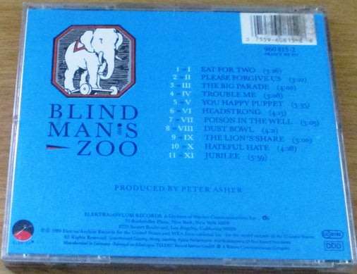 10 000 MANIACS Blind Man`s Zoo  CD [Shelf Z Box 4]