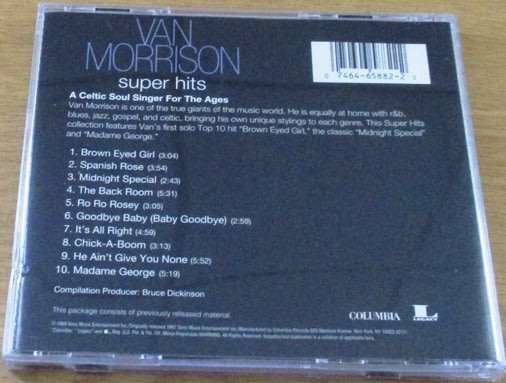 VAN MORRISON Super Hits CD [Shelf G Box 9]